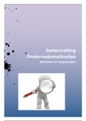 Onderzoeksmethodiek methoden en toepassingen // Onderzoeksmethoden II (universiteit Gent)