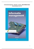 Volledige samenvatting Informatiemanagement H1 t/m H17. Boek: Informatiemanagement, Roel Grit, 6e druk.