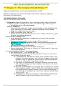 NUR 2092 - Health Assessment Exam 1 Notes