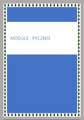 PYC2603 Exam Pack 2012-2013