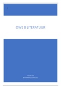 OWE 8 Literatuur kennistoets
