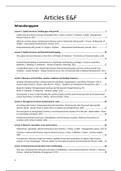 Summary articles entrepreneurship and finance