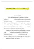 NSG 5000 CJ Midterm Annotated Bibliography / NSG5000 CJ Midterm Annotated Bibliography (NEWEST) | SOUTH UNIVERSITY 