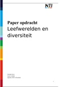 Paper module 1682 Leefwerelden en diversiteit