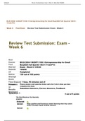 BUSI 3004-1, MGMT-3106-1-Entrepreneurship for Small Bus; Exam - Week 6 Final (25/25 Correct)