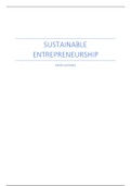 Sustainable Entrepreneurship Article Summary