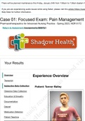 Tanner Bailey_Focused_Exam_Pain_Management_2023  | NGR 6172 Shadow Health_Subjective Data Collection_100%