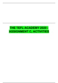 The TEFL Academy | Assignment C | Activities