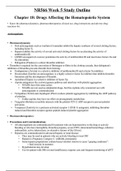 Summary Chamberlain College of Nursing - NR 566 final study guide, week 3,4,5,6,7 Advanced Pharmacology for Care of the Family, Immunization Recommendations for Human Papillomavirus and Hepatitis B,  Midterm exam study guide, Diagnosis and Treatment of Ad