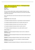 Adams, Pharmacology for Nurses: A Pathophysiologic Approach, 5/E Chapter 18,100% CORRECT