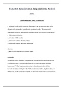 NURS 618 Saunders Med Surg Endocrine Revised 2020 | Med Surg Endocrine Revised_Graded A