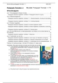 Pedagogiek Themalijn 1.1 Samenvatting van de lessen + het boek COMPLEET