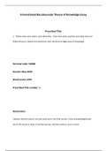 International Baccalaureate Theory of Knowledge Coursework