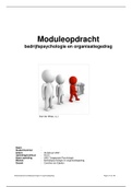 Moduleopdracht Bedrijfspsychologie en organisatiegedrag, cijfer 8,5 incl. feedback!