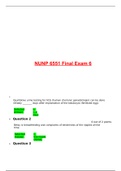 NUNP 6551 Final Exam 6