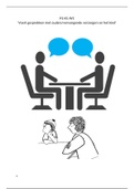 P2-K1-W1 ‘’Voert gesprekken met de ouders/vervangende opvoeders en het kind’’