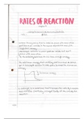 CIE A level Chapter 9- rates of reaction