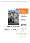 Essay Recreation & Hospitality Pricing & Capacity (CITM2.RHP-02) 