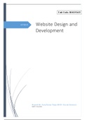 Website Design and Development   2021  ''all answers 100% correct aid grade A''