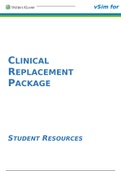 VSIM-4-NURSING - CLINICAL REPLACEMENT PACKAGE