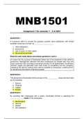 MNB1501 Assignment pack (2021)