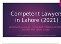 Competent Lawyers in Lahore (2021) For 100% Guaranteed Success 