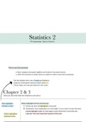 Statistics 2 - English - Year 2, Period 4 - VU Psychology