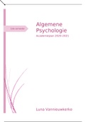 Samenvatting Algemene psychologie, ISBN: 9789463441902  Algemene Psychologie (V5G493)