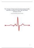 Scientific Writing heart rate and blood pressure  - Homeostasis And Organ Systems (BBS1002) 
