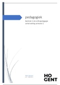 Volledige samenvatting pedagogiek + schema's en doelstellingen 
