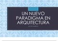 Exposición libro Un nuevo paradigma en la arquitectura