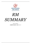 Revenue Management summary (ERM-08)