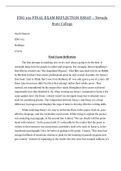 ENG 102 FINAL EXAM REFLECTION ESSAY | ENG102 LATEST EXAM REFLECTION ESSAY – Nevada State College