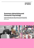 Summary Advertising and Consumer Psychology 2021 by Ronald Voorn 201800101