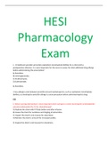 HESI Pharmacology Exam New 2023/2024 (80 QUESTIONS WITH Verified Answers) well elaborate answers A+ Guide