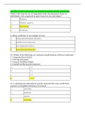 NR 283 EXAM 1 (ONLINE) QUESTIONS BANK WITH ANSWERS: 100% CORRECT,CHAMBERLAIN COLLEGE OF NURSING