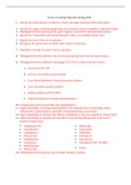 Pathology Exam 2 study guide 