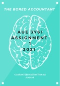 FAC3761 + FAC3762 + AUE3761 + TAX3761 ASSIGNMENT 1- 2021 SOLUTIONS