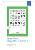 Samenvatting Vastgoedexploitatie (vastgoedmanagement 1), ISBN: 9789001832629  Vastgoedmanagement 1