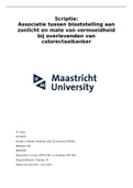 Afstudeerscriptie Gezondheidswetenschappen (Biologie & Gezondheid) - Maastricht University