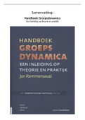 Handboek Groepsdynamica H1 --> H11 