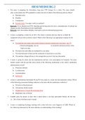 Exam (elaborations) Hesi Medsurg 2 