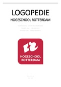 Theorie opleiding Logopedie Hogeschool Rotterdam jaar 1, 2 en 3