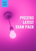 PYC3703 NEW exam Pack (2021) 