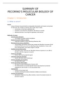 Summary Oncology Molecular Biology of Cancer chapter 1-6