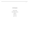 Retail Management (RTMG150)  Final Paper