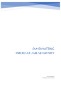 Samenvatting Intercultural sensitivity, ISBN: 9789023255550  Cultural diversity management
