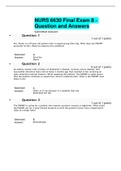 NURS 6630 Final Exam 8 - Question and Answers (75 out of 75)_ Download To Score An A.