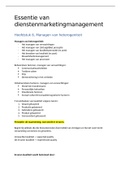 Samenvatting Essentie van dienstenmarketingmanagement, ISBN: 9789001850975  Essentie Van Dienstenmarketing