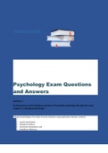 Exam (elaborations) IOP3703 - Career Psychology (IOP1007)  Essentials of Psychology, ISBN: 9780072824773